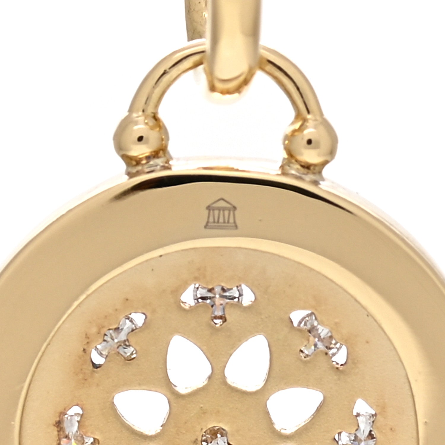 Temple St. Clair 18K Yellow Gold Diamond Mandala Cutout Pendant 4 of 5