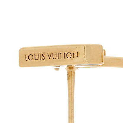 Louis Vuitton Metal LV Iconic Earrings Gold 5 of 5