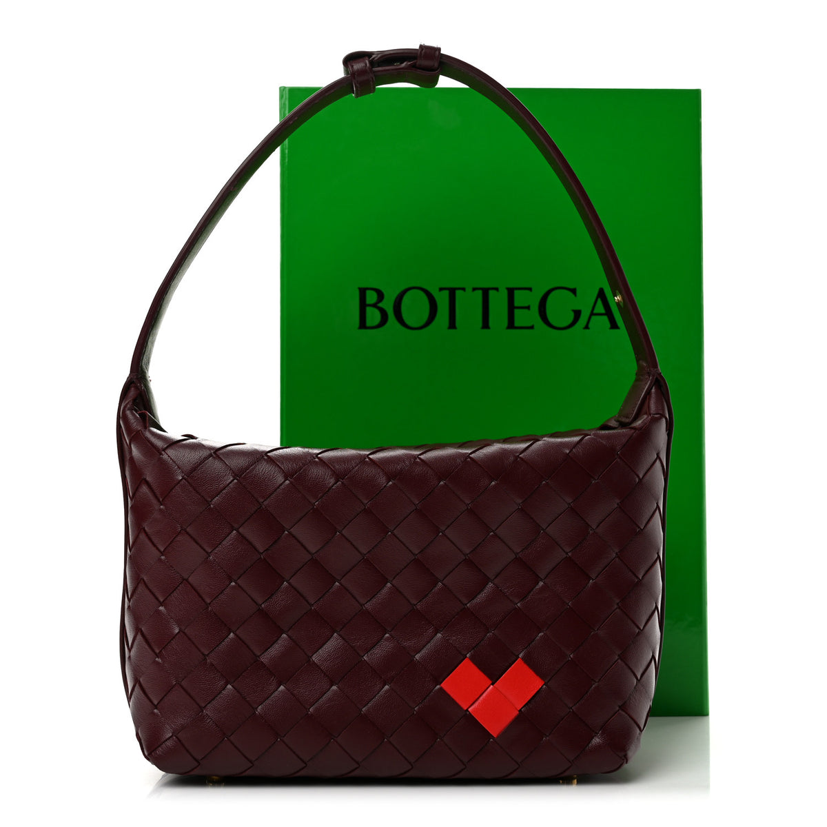 Bottega Veneta Calfskin Nappa Intrecciato Mini Wallace Barolo 13 of 13