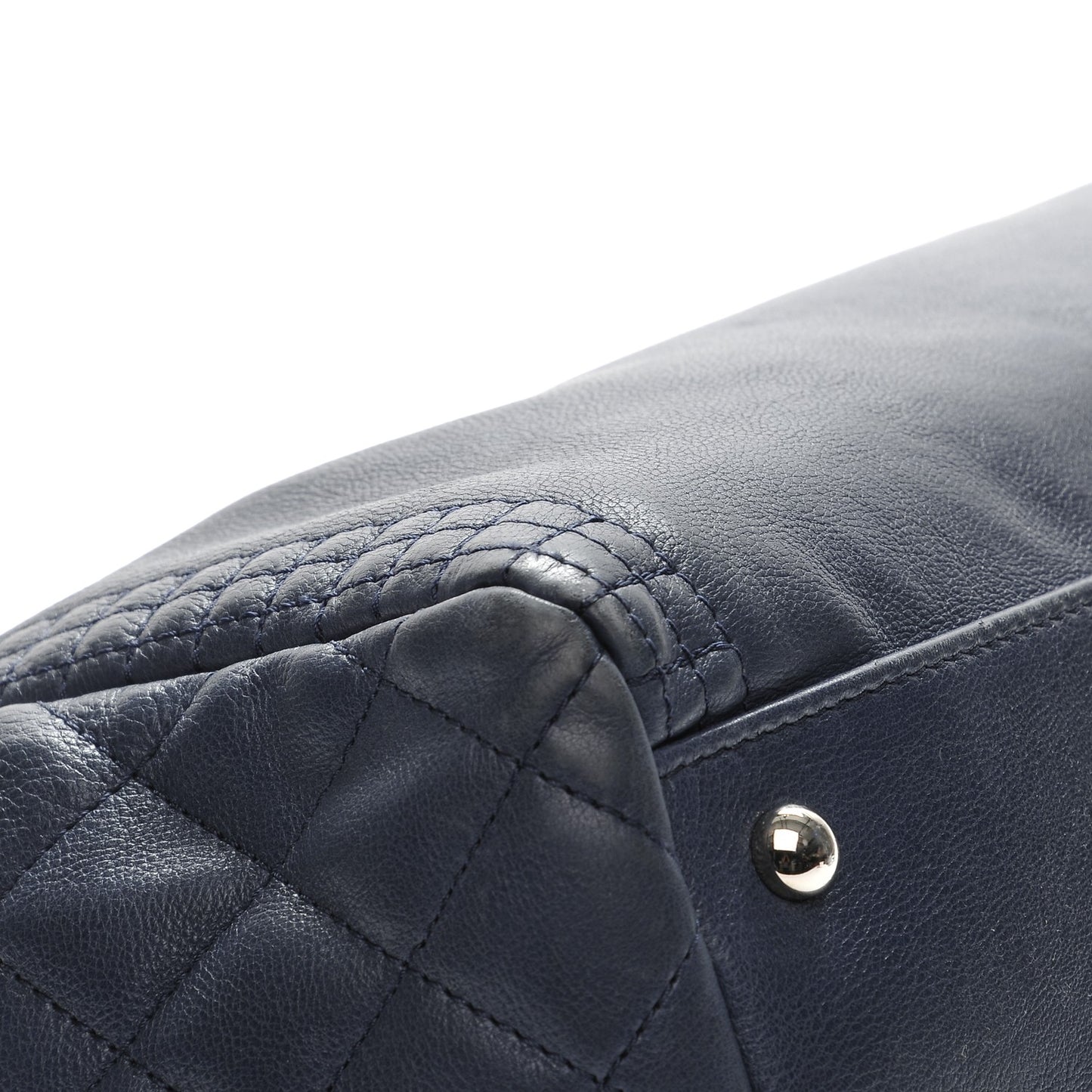 Calfskin Coco Bengal Open Accordion Tote Blue