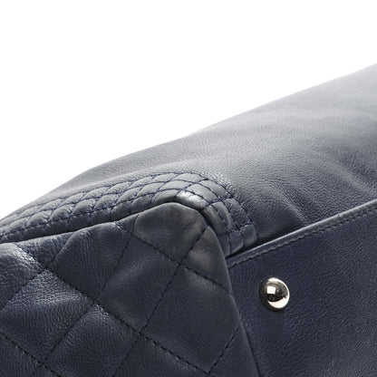 Chanel Calfskin Coco Bengal Open Accordion Tote Blue 8 of 11