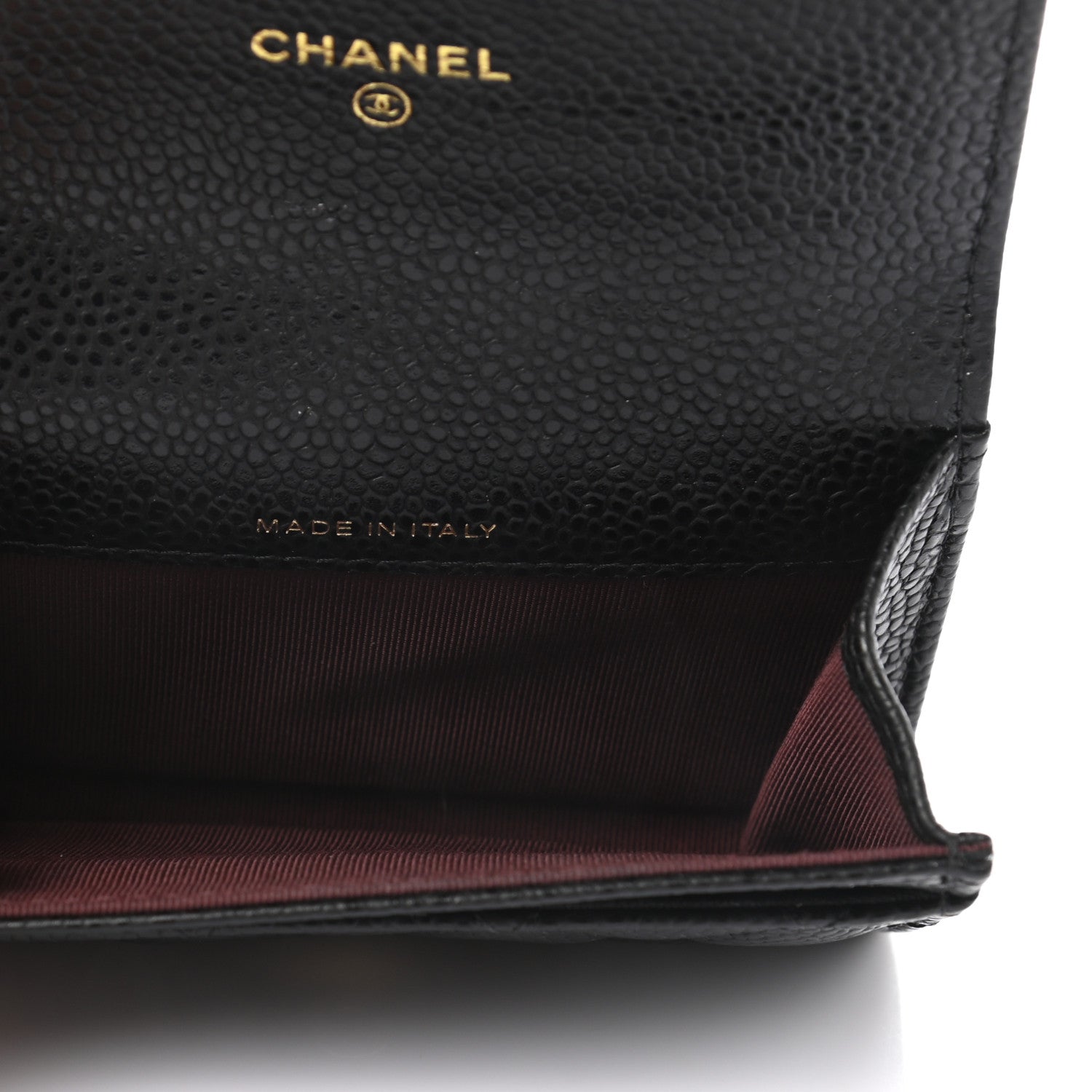 Chanel Caviar Quilted Flap Card Holder Wallet Black 5 of 8