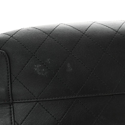 Chanel Calfskin Large Serial Shopper Tote Black 14 of 16