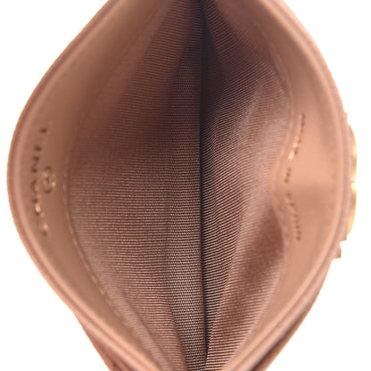 Chanel Caviar Quilted Boy Card Holder Beige 5 of 9