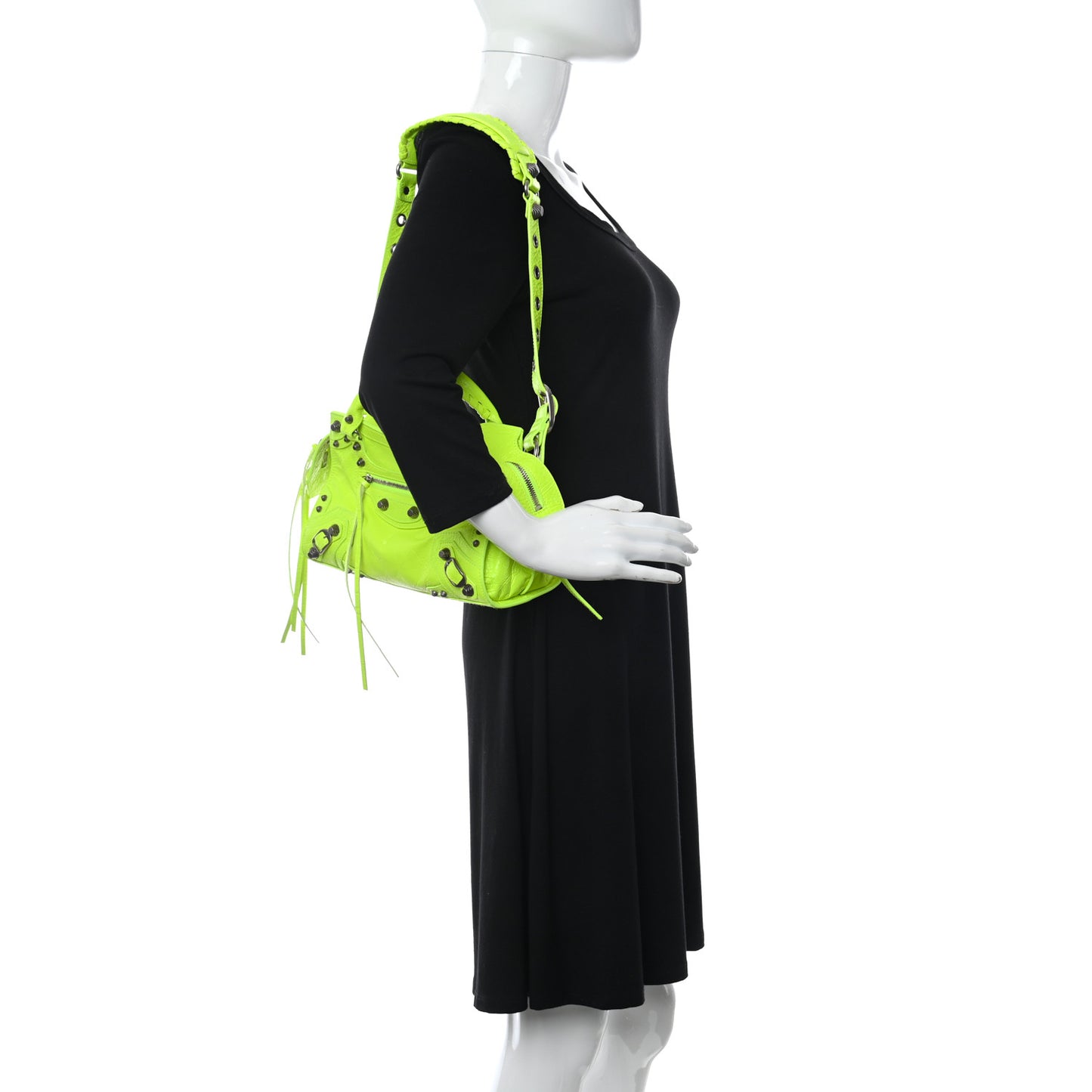 Agneau Arena Neo Cagole Handbag XS Fluo Yellow