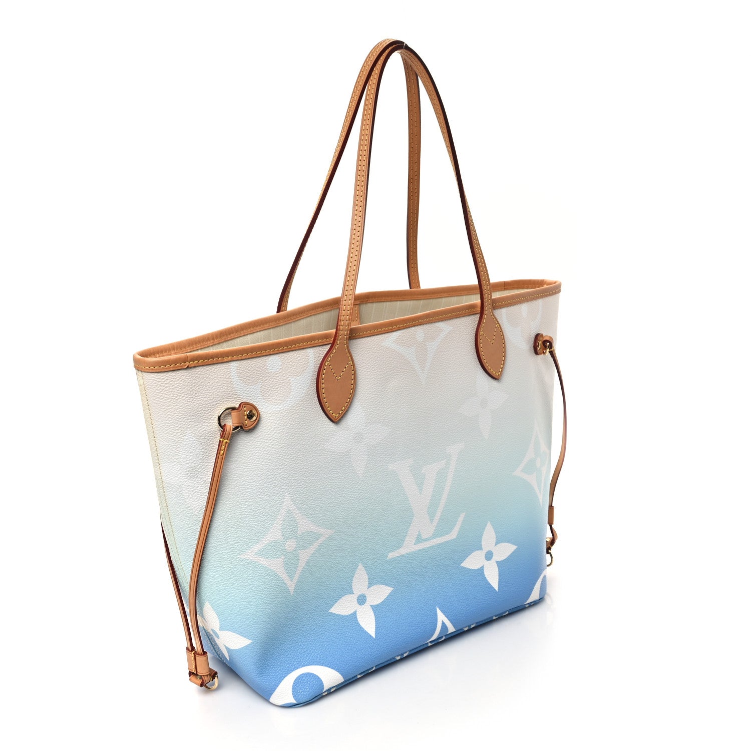 Louis Vuitton Monogram Giant By The Pool Neverfull MM Blue 4 of 10