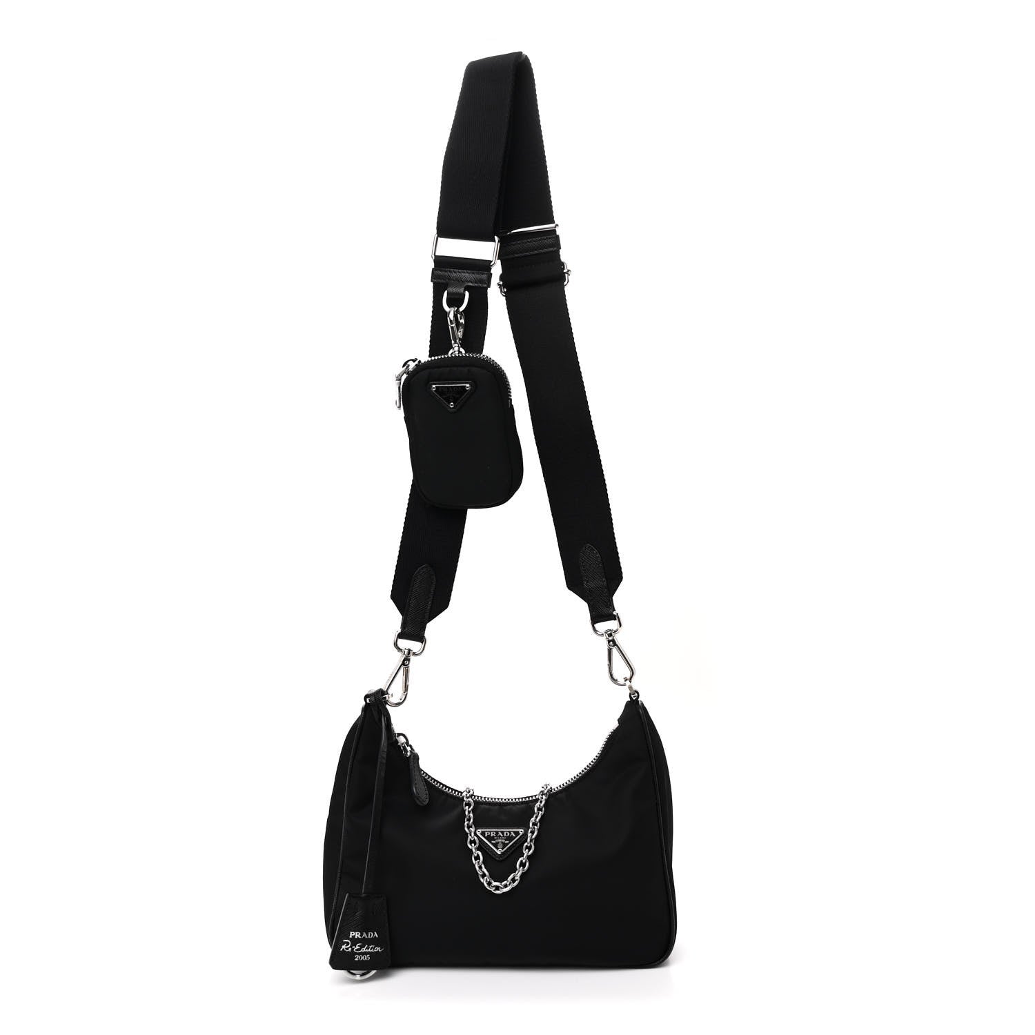 Prada Nylon Re-Edition 2005 Shoulder Bag Black 1 of 11