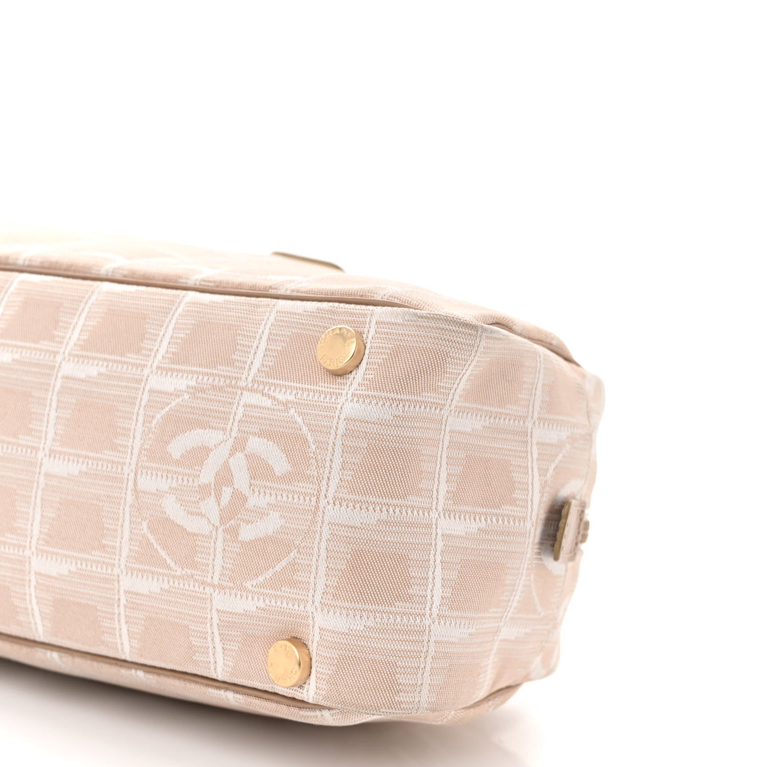 Chanel Nylon Travel Bowler Beige 10 of 12