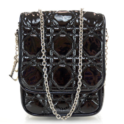 Christian Dior Patent Cannage Cross Body Bag Black 1 of 6