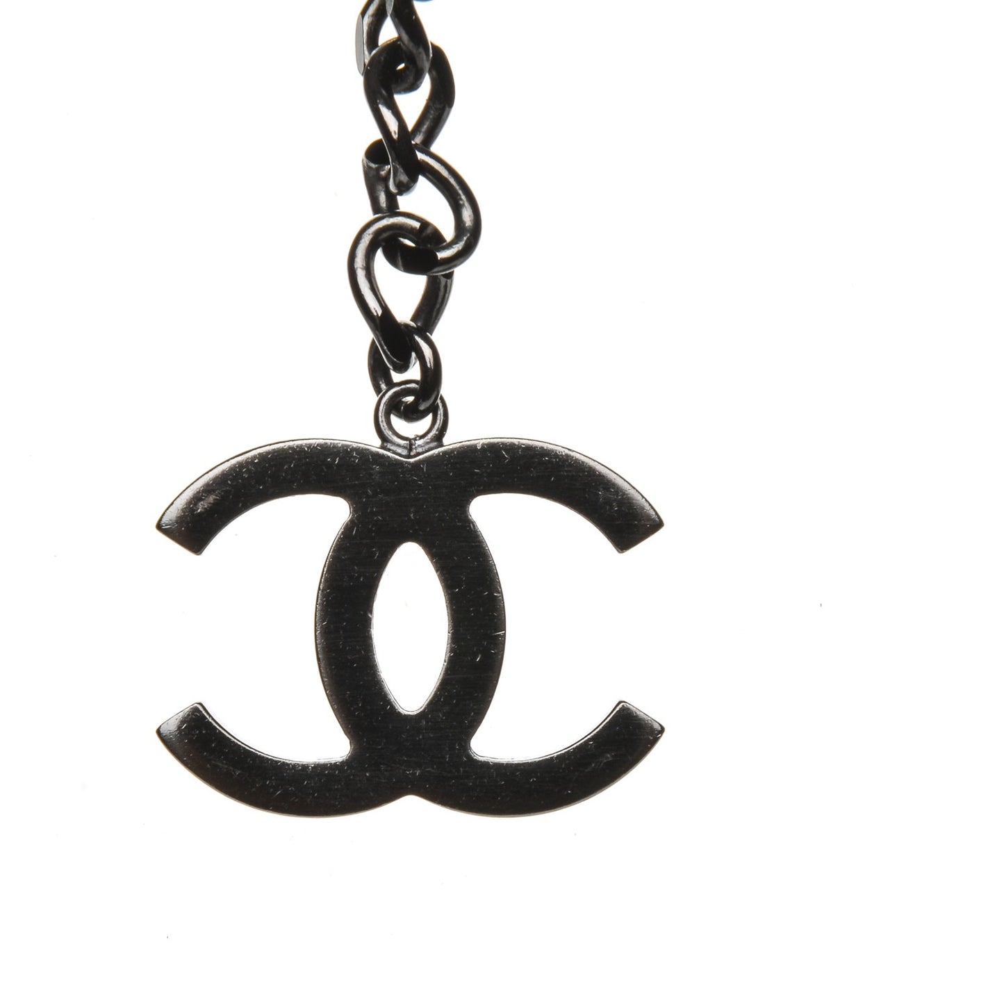 Multi Strand CC Short Collar Necklace Black Gold