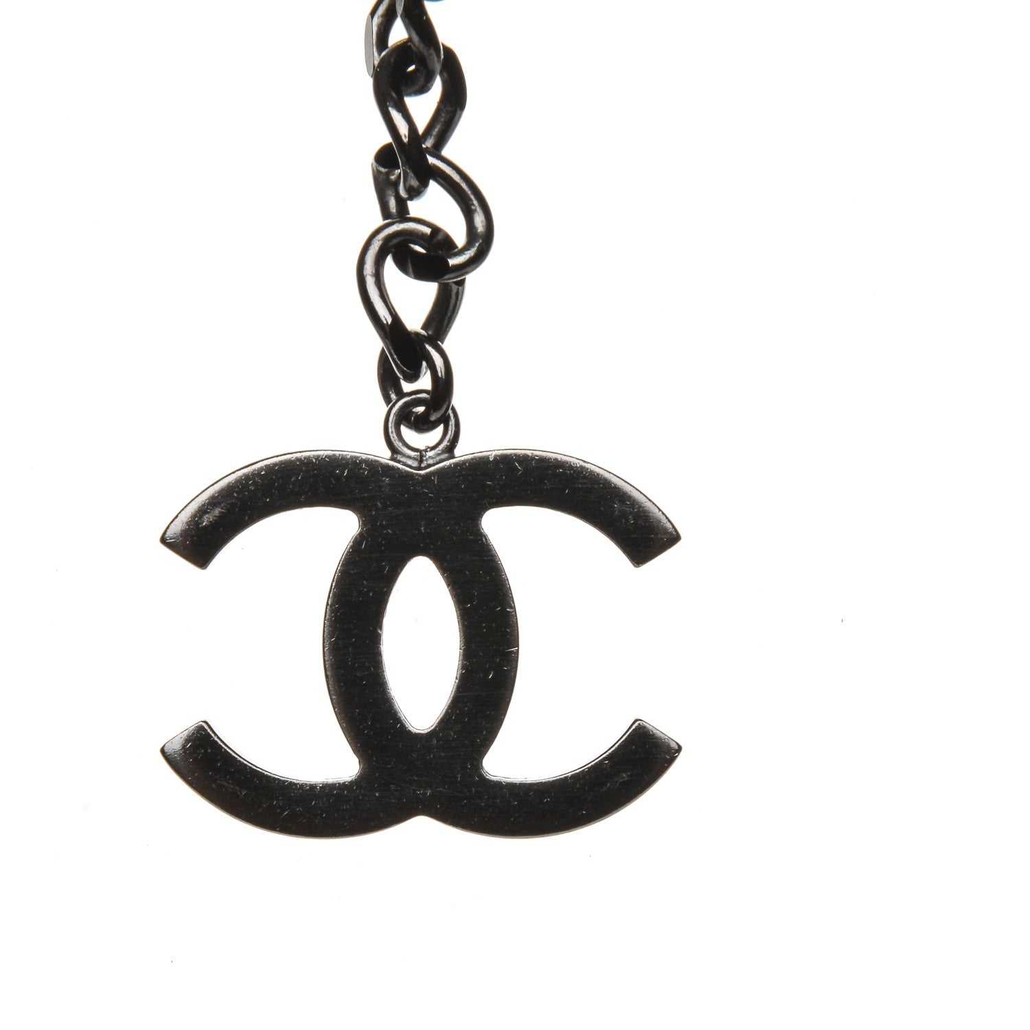 Chanel Multi Strand CC Short Collar Necklace Black Gold 4 of 5