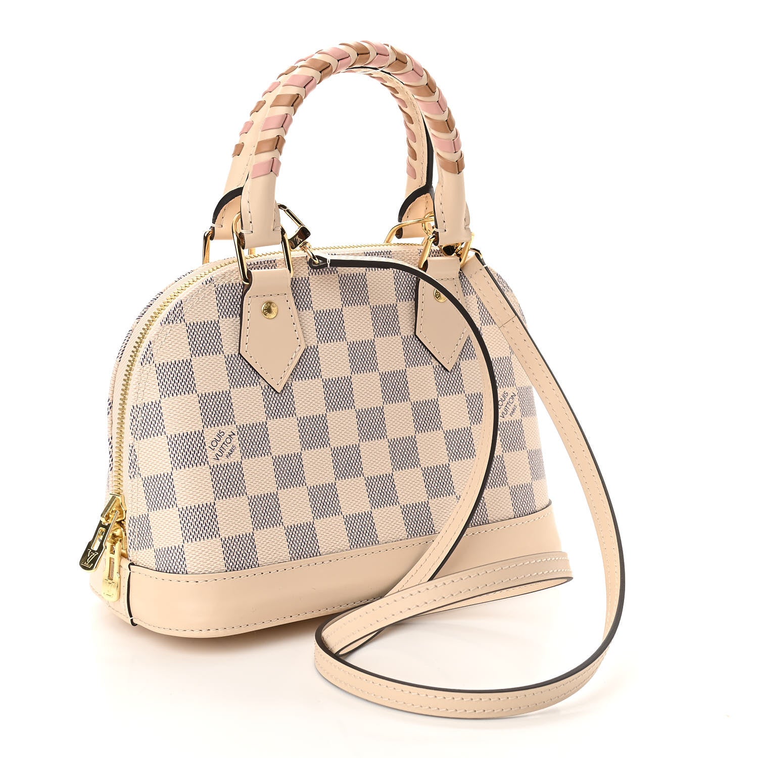 Louis Vuitton Damier Azur Braided Alma BB 3 of 10