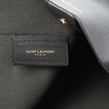 Saint Laurent Calfskin Large Shopping Tote Coal 7 of 15