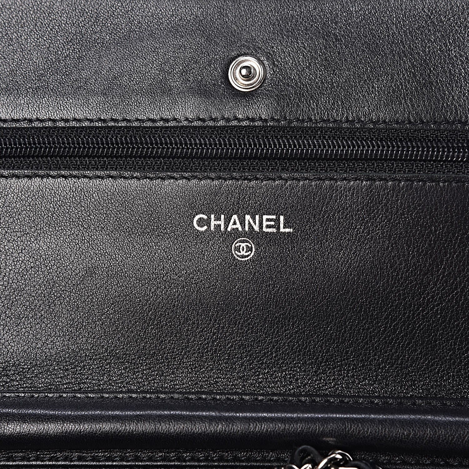 Chanel Caviar Timeless CC Wallet On Chain WOC Black 5 of 14