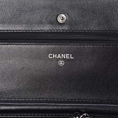 Chanel Caviar Timeless CC Wallet On Chain WOC Black 5 of 14