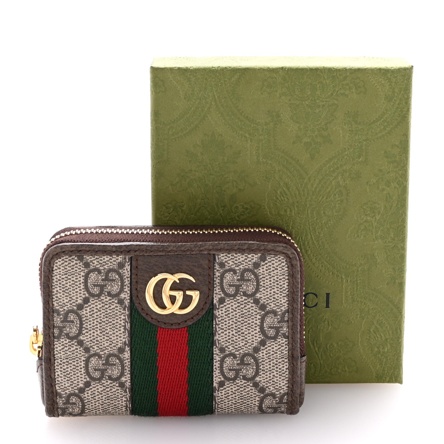 Gucci GG Supreme Monogram Web Ophidia Playing Card Case Beige New Acero 7 of 7