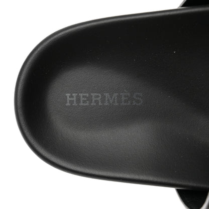 Hermes Calfskin Womens Chypre Sandals 36 Black 6 of 9