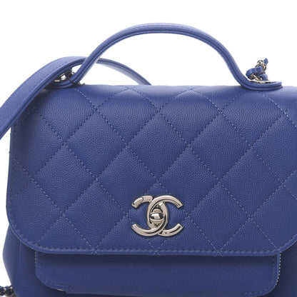 Chanel Caviar Quilted Small Business Affinity Flap Dark Blue 8 of 11