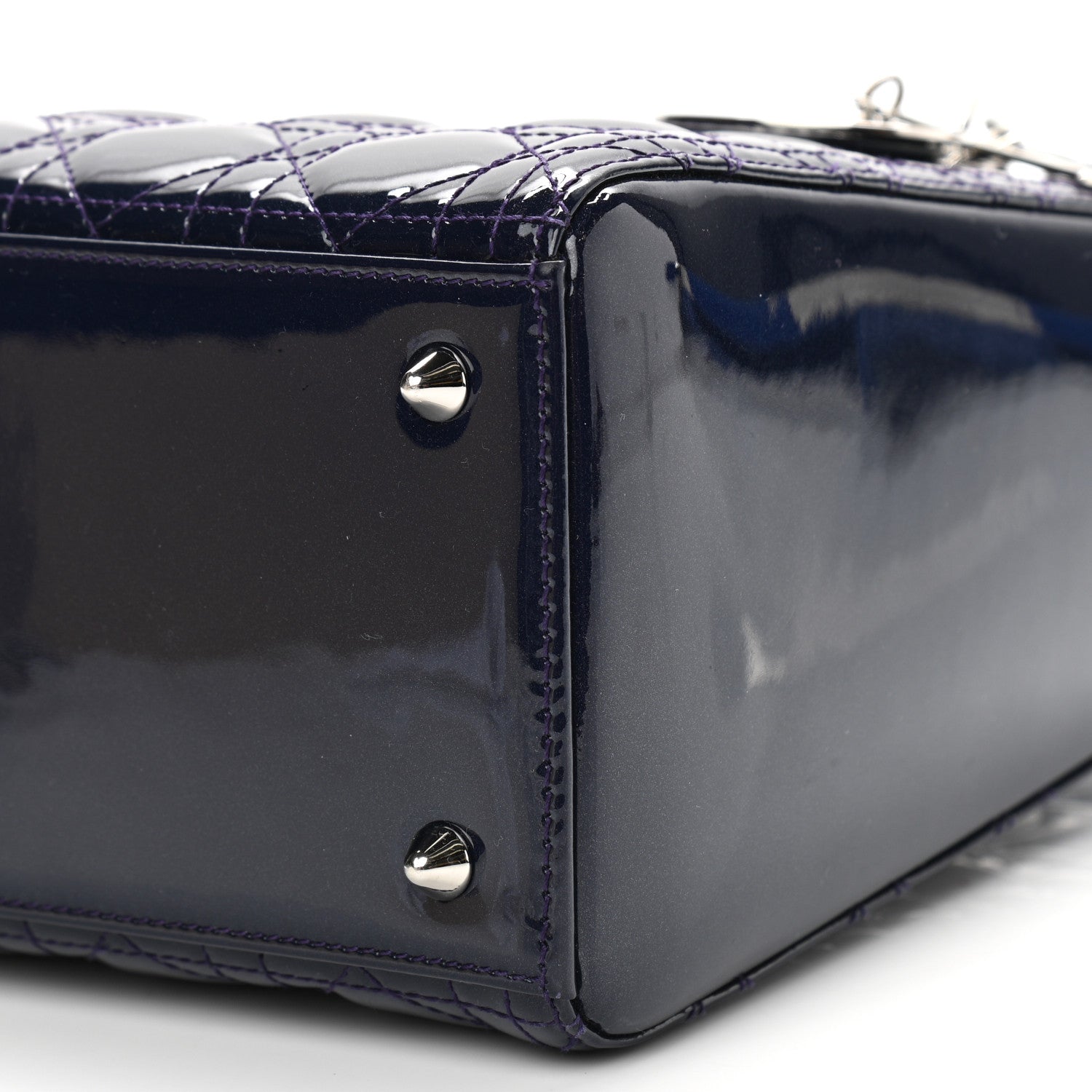 Christian Dior Patent Cannage Medium Lady Dior 10 of 11