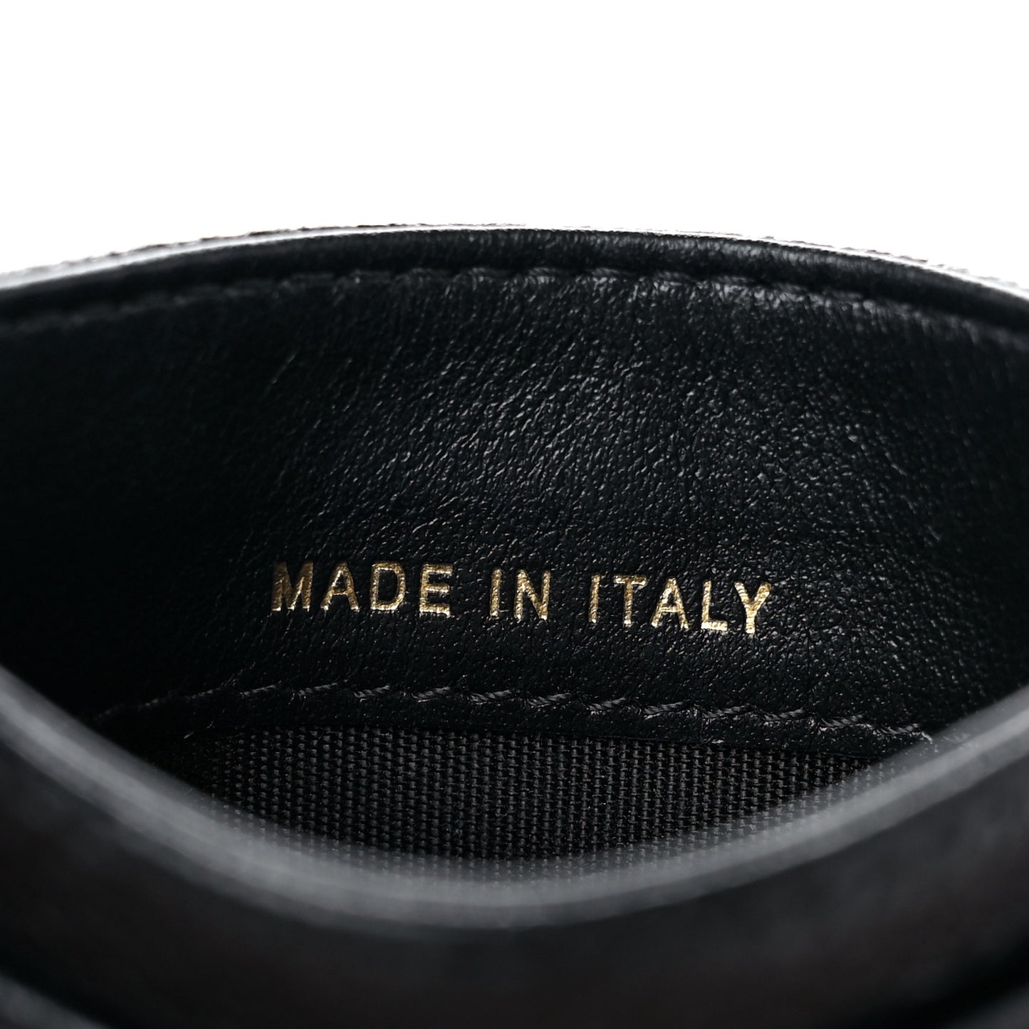 Caviar Quilted Boy Card Holder Black