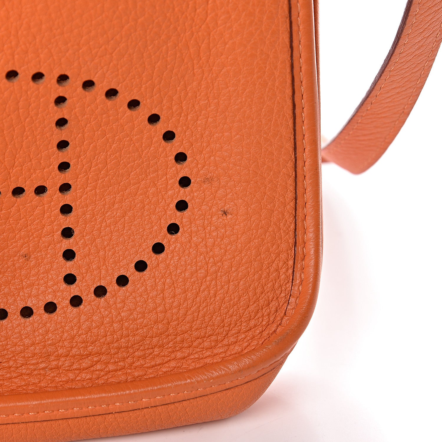 Hermes Taurillon Clemence Evelyne TPM Orange 10 of 17