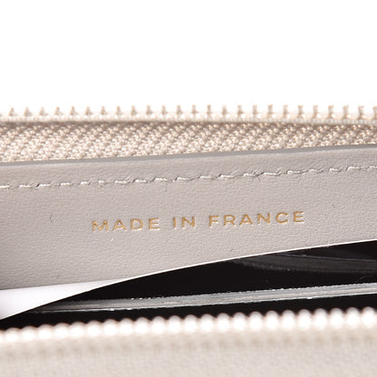 Chanel Caviar Quilted Small Boy Zip Around Wallet Grey 6 of 8