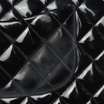 Chanel Patent Quilted Medium Double Flap Black 13 of 18