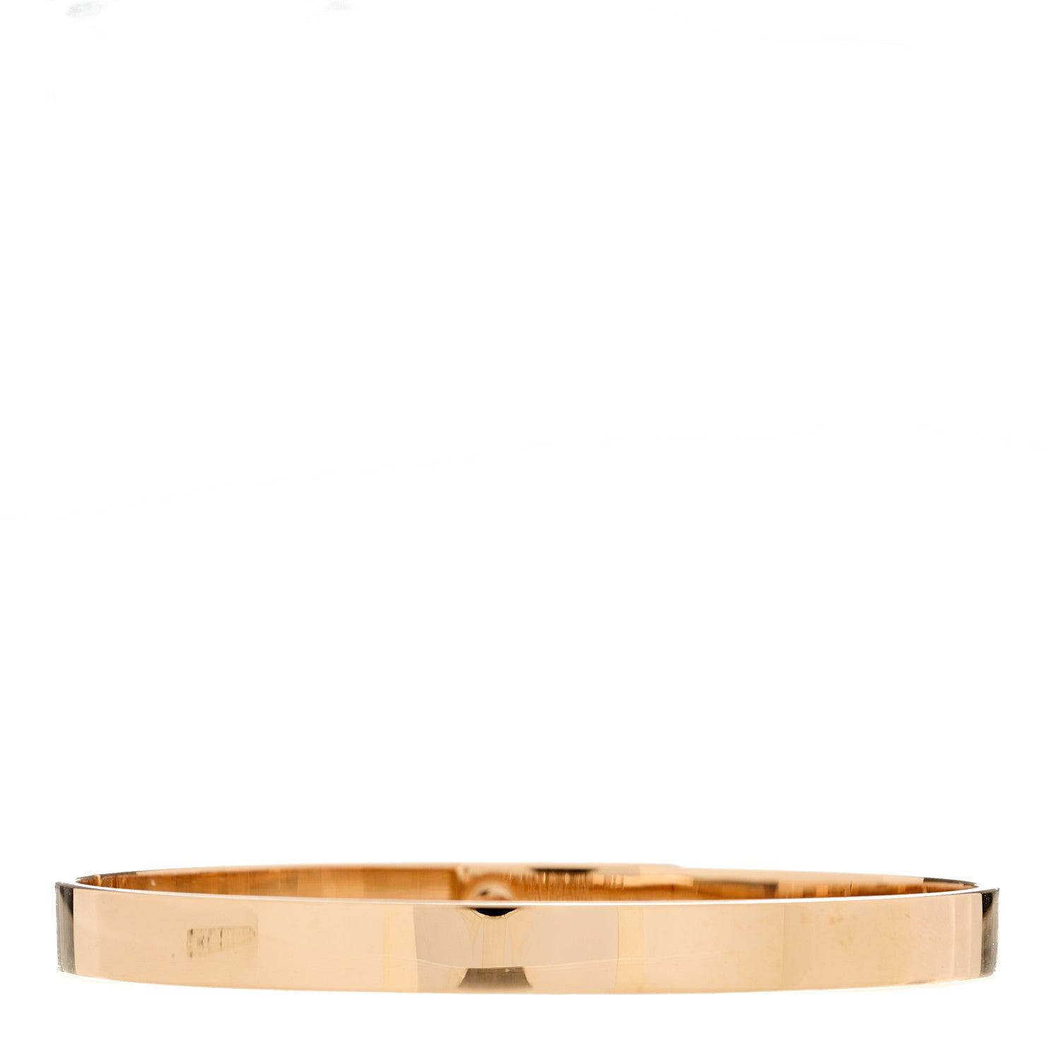 Hermes 18K Rose Gold Diamond PM Kelly Pave Bracelet SH 2 of 3