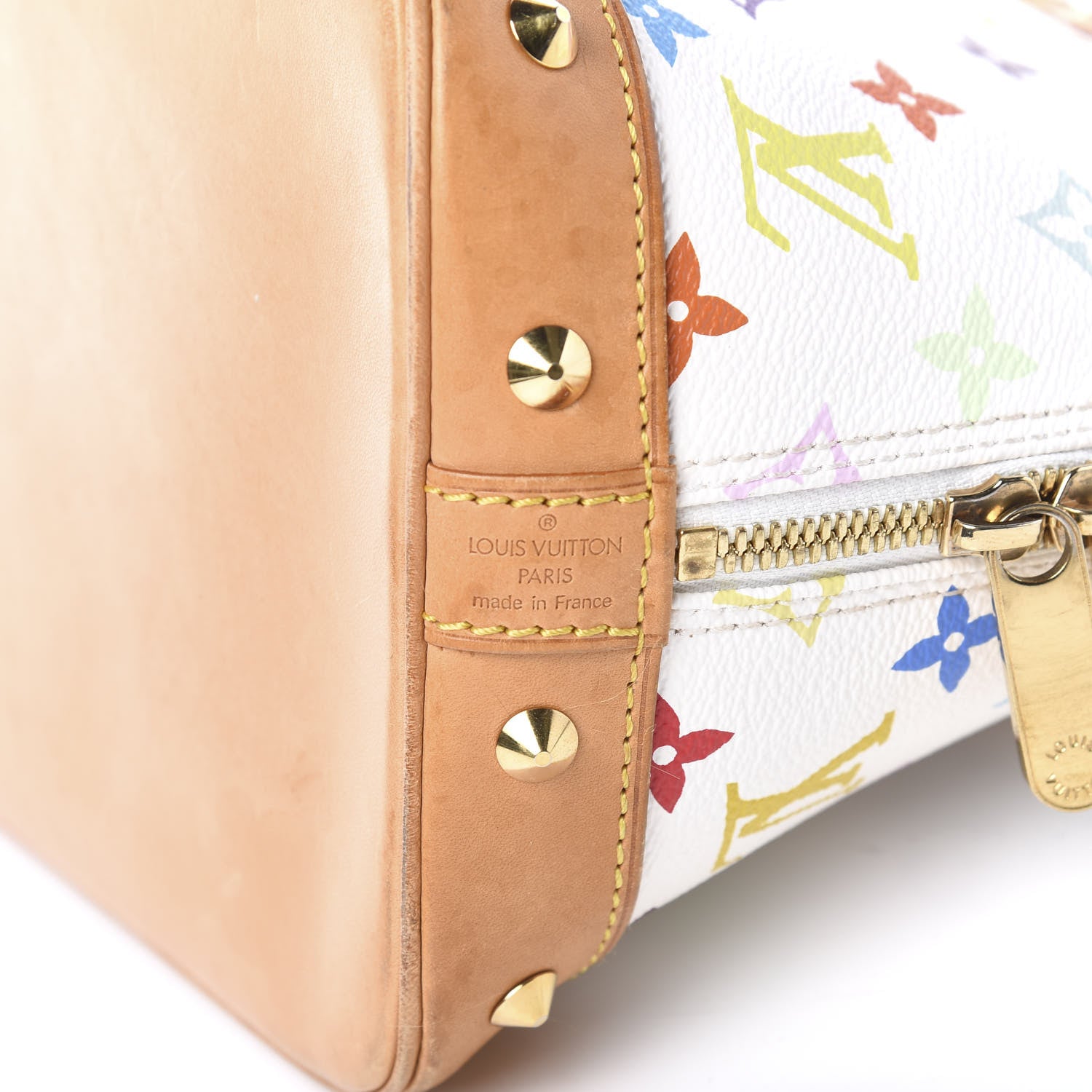 Louis Vuitton Monogram Multicolor Alma White 5 of 9