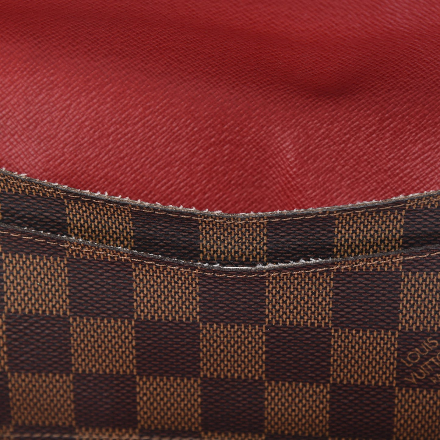 Damier Ebene Josephine Wallet Red