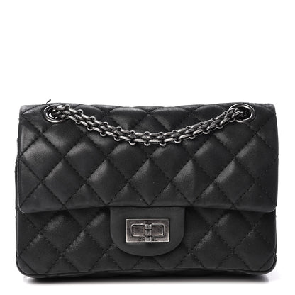 Chanel Iridescent Calfskin Quilted 2.55 Reissue 224 Flap Black 1 of 18