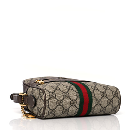 Gucci GG Supreme Monogram Web Mini Ophidia Shoulder Bag Brown 4 of 10