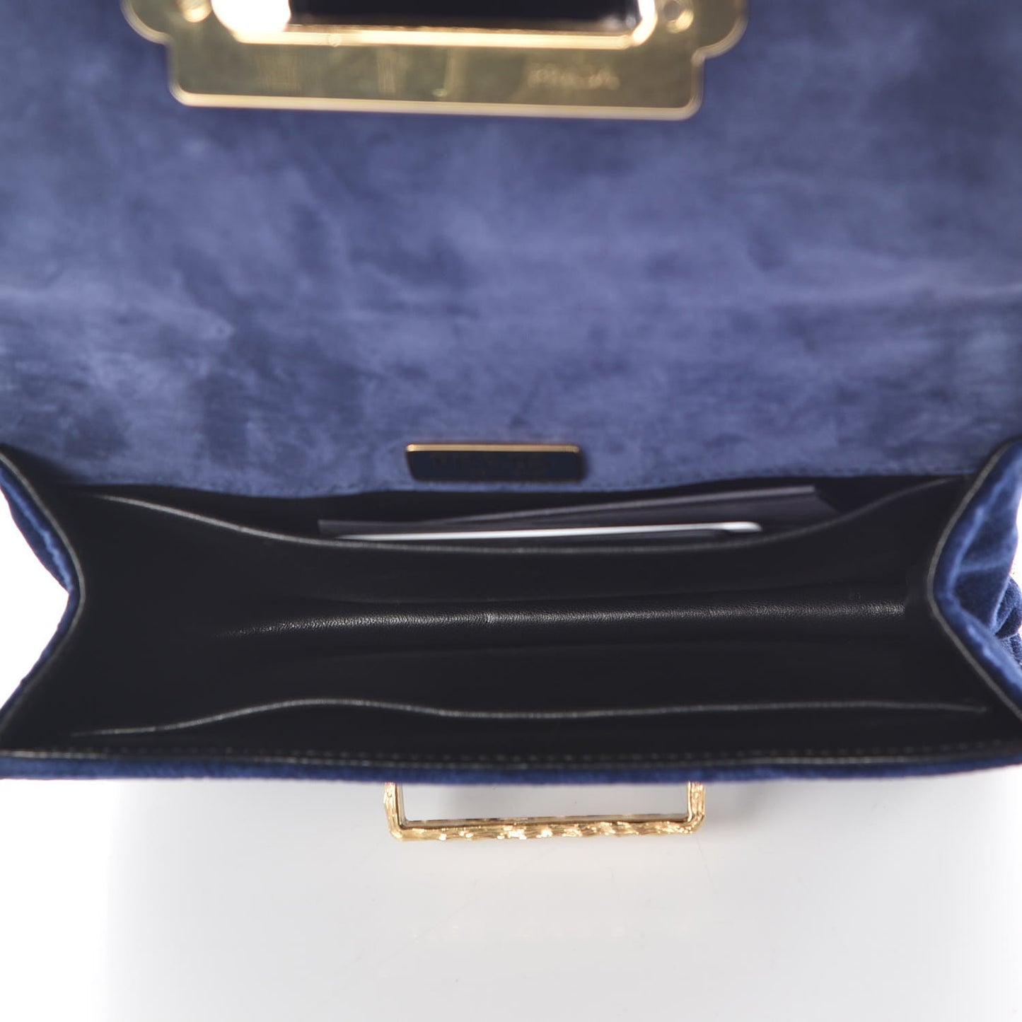 Velvet Crystal Cahier Shoulder Bag Zaffiro Black