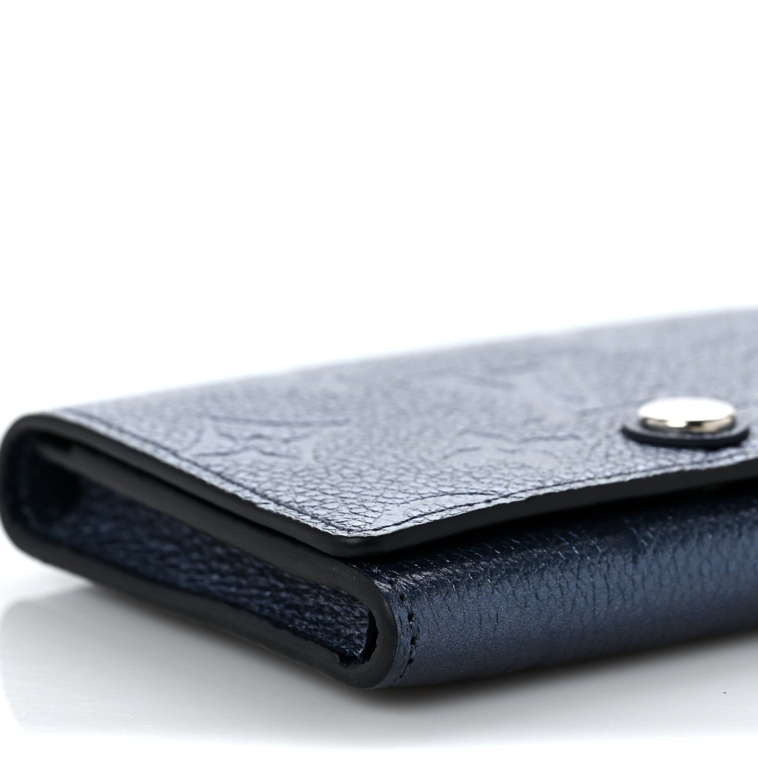 Louis Vuitton Metallic Empreinte Business Card Holder Navy Nacre 7 of 8