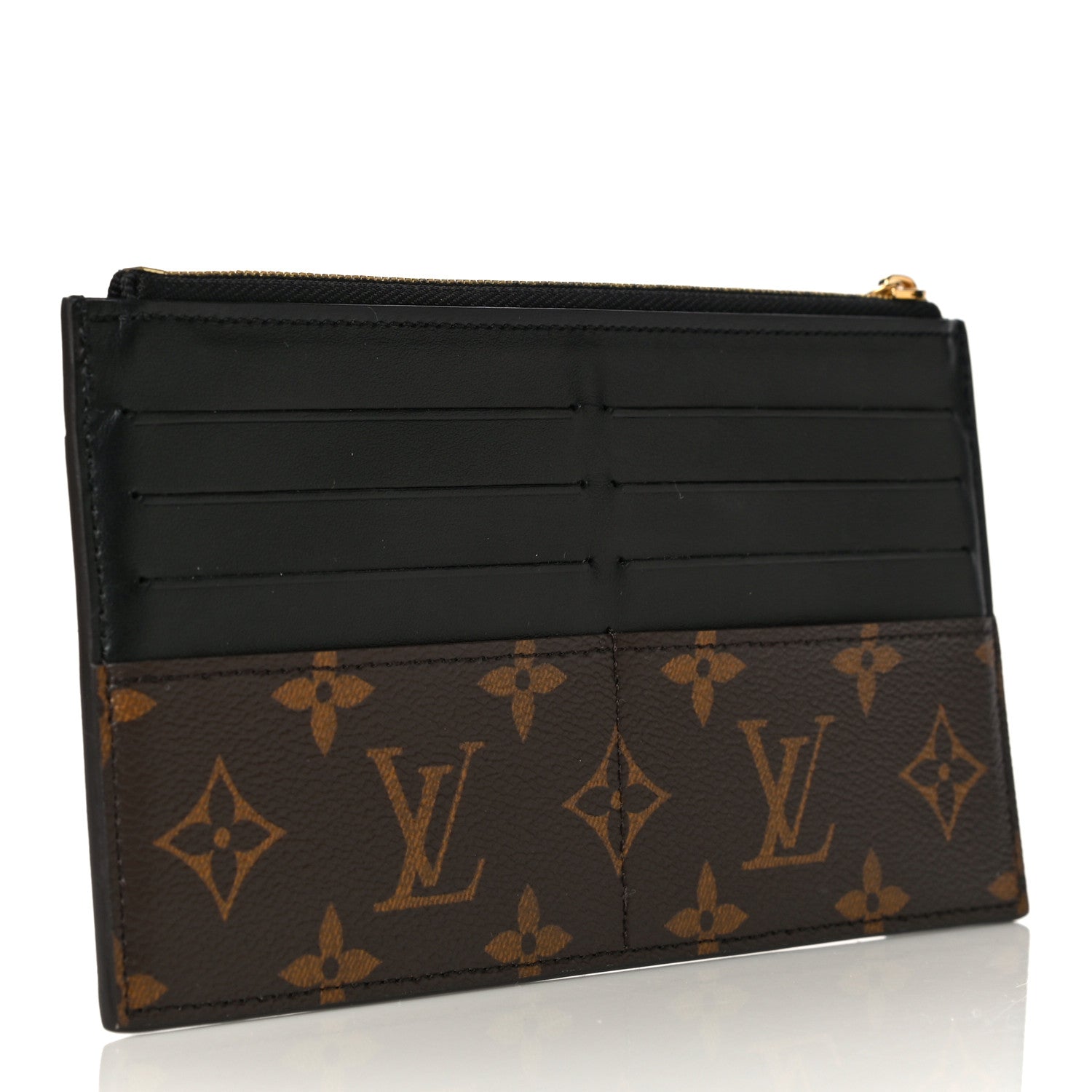 Louis Vuitton Monogram Slim Purse Black 3 of 8