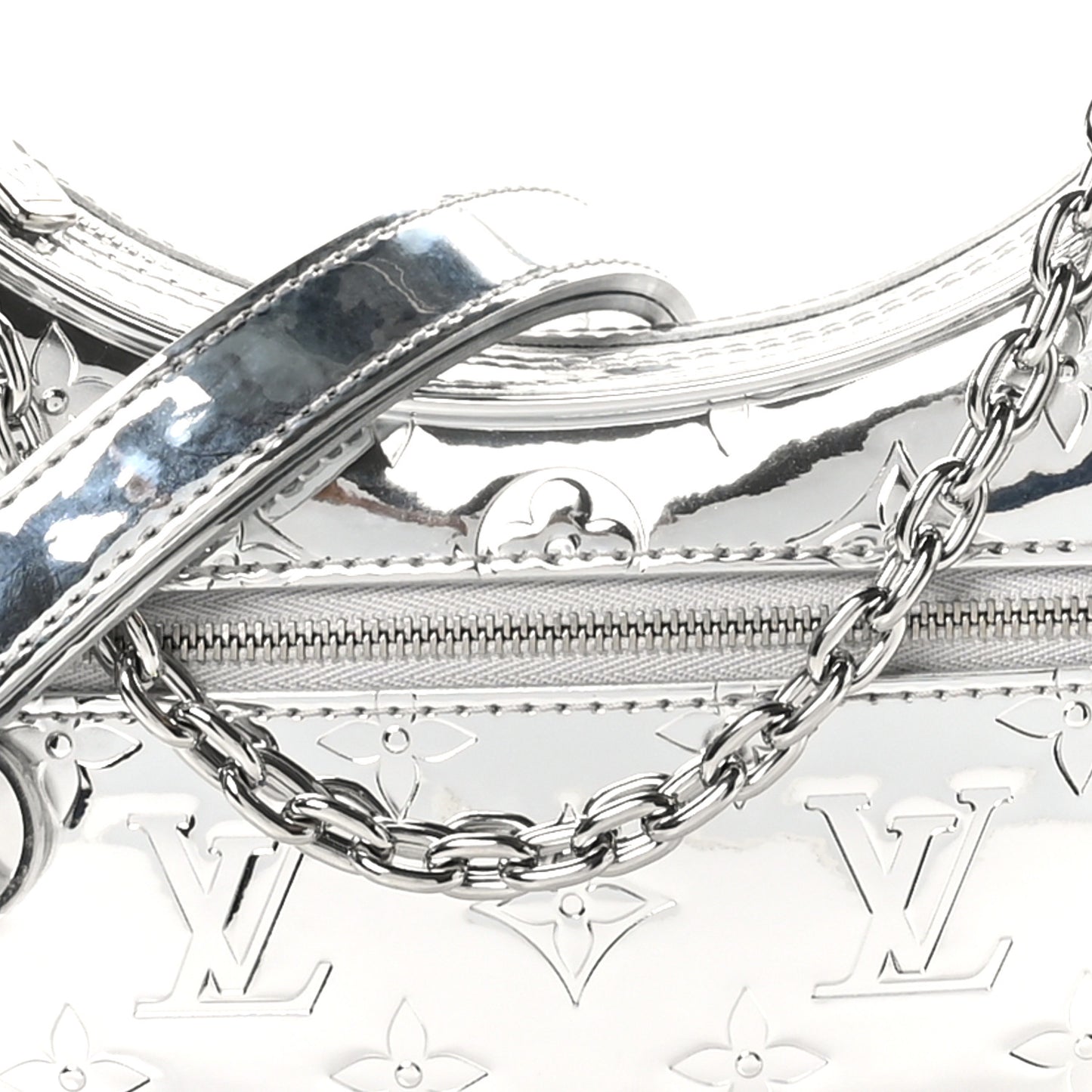 Monogram Miroir Loop PM Silver