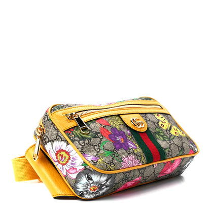 Gucci GG Supreme Monogram Flora Medium Ophidia Belt Bag Beige Multicolor Crop 4 of 12