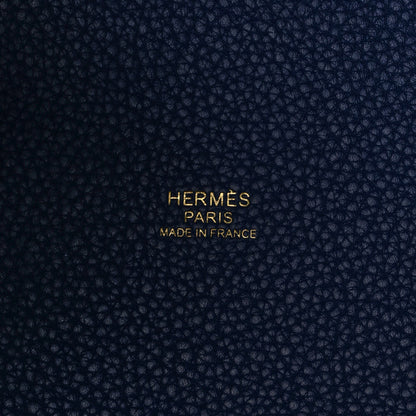 Hermes Taurillon Clemence Picotin Lock 22 MM Bleu Saphir 6 of 9