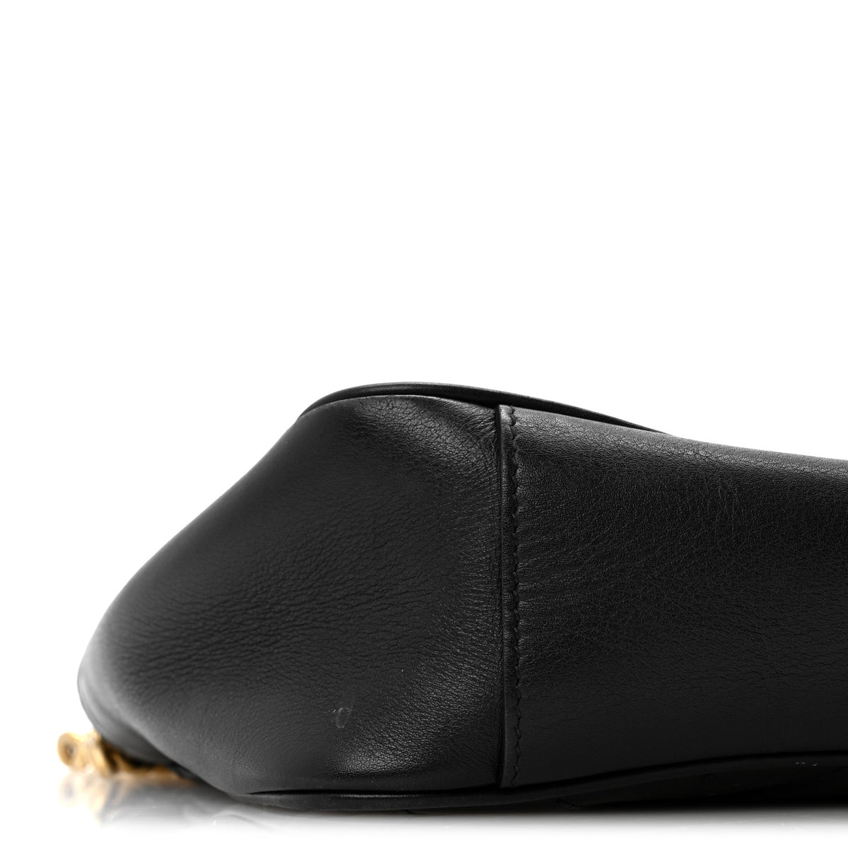 Gucci Calfskin Matelasse Small GG Marmont Shoulder Bag Black 9 of 13