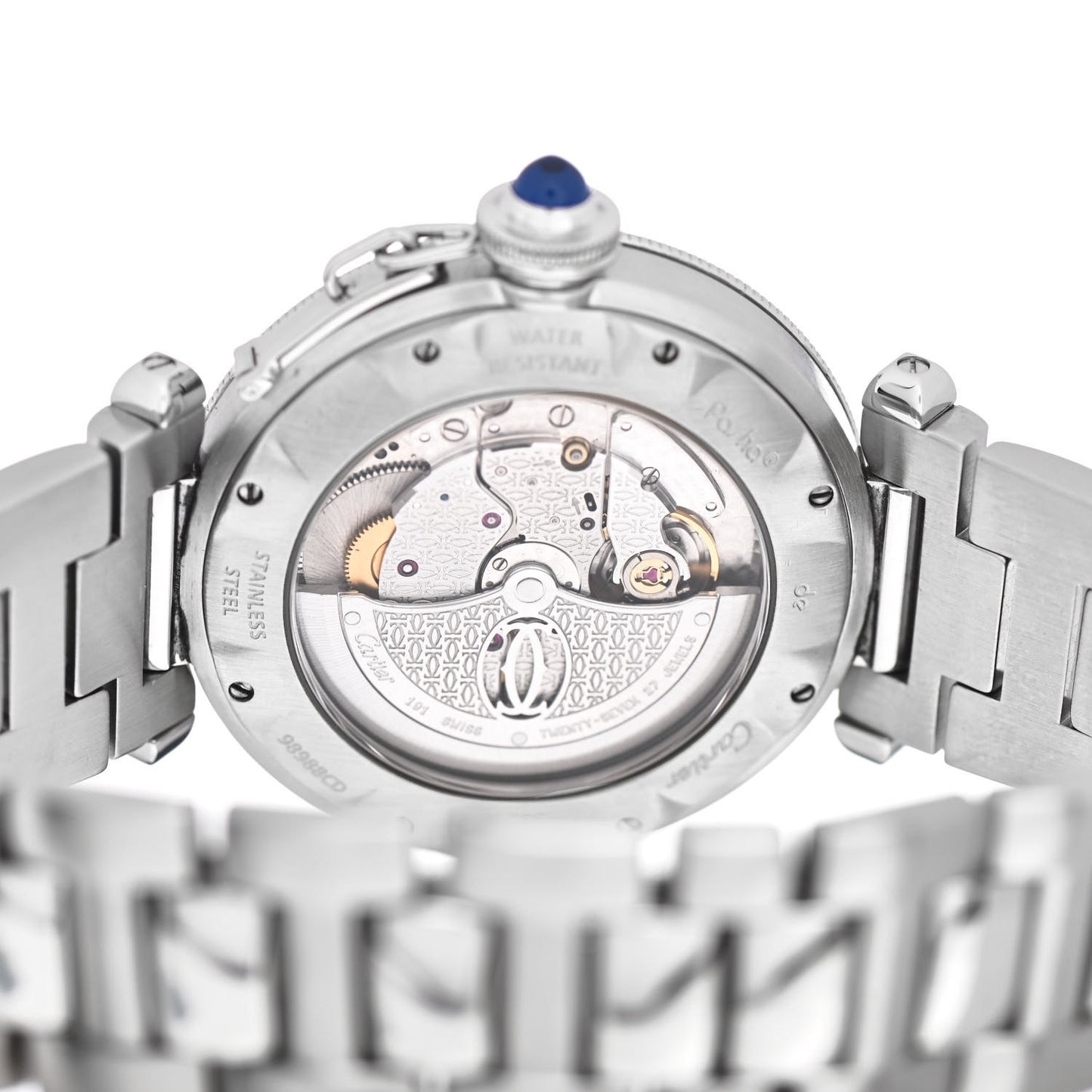 Stainless Steel 38mm Pasha C Grille Automatic Watch