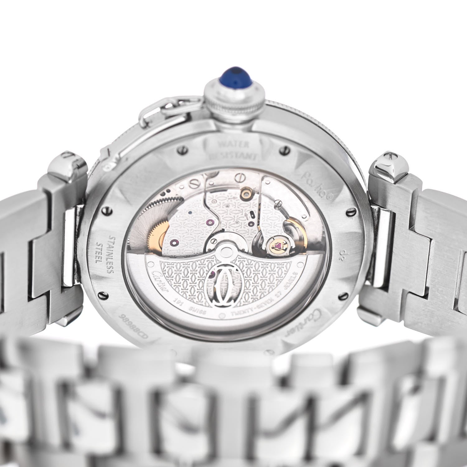 Cartier Stainless Steel 38mm Pasha C Grille Automatic Watch 4 of 4