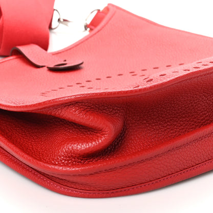 Hermes Taurillon Clemence Evelyne III GM Rouge Casaque 9 of 10