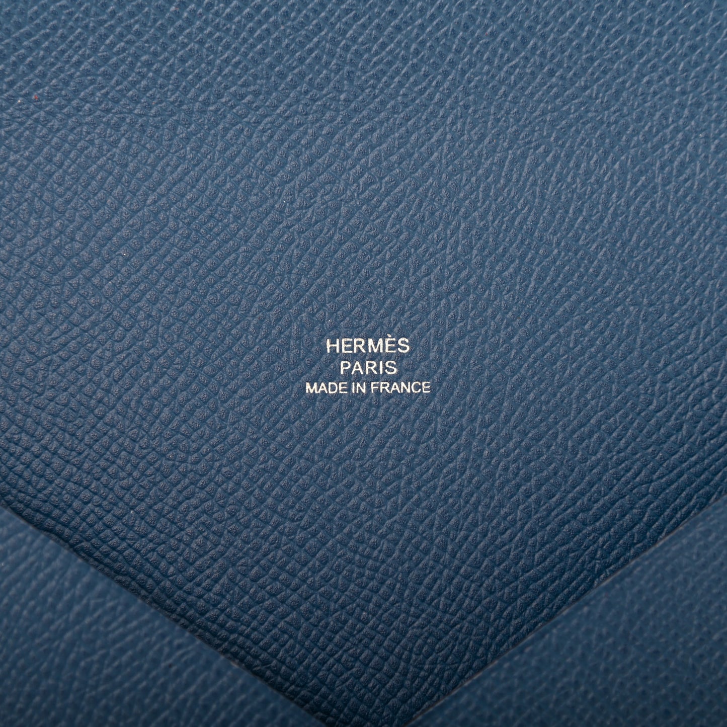 Epsom Calvi Pouch Bleu Agate Capucine