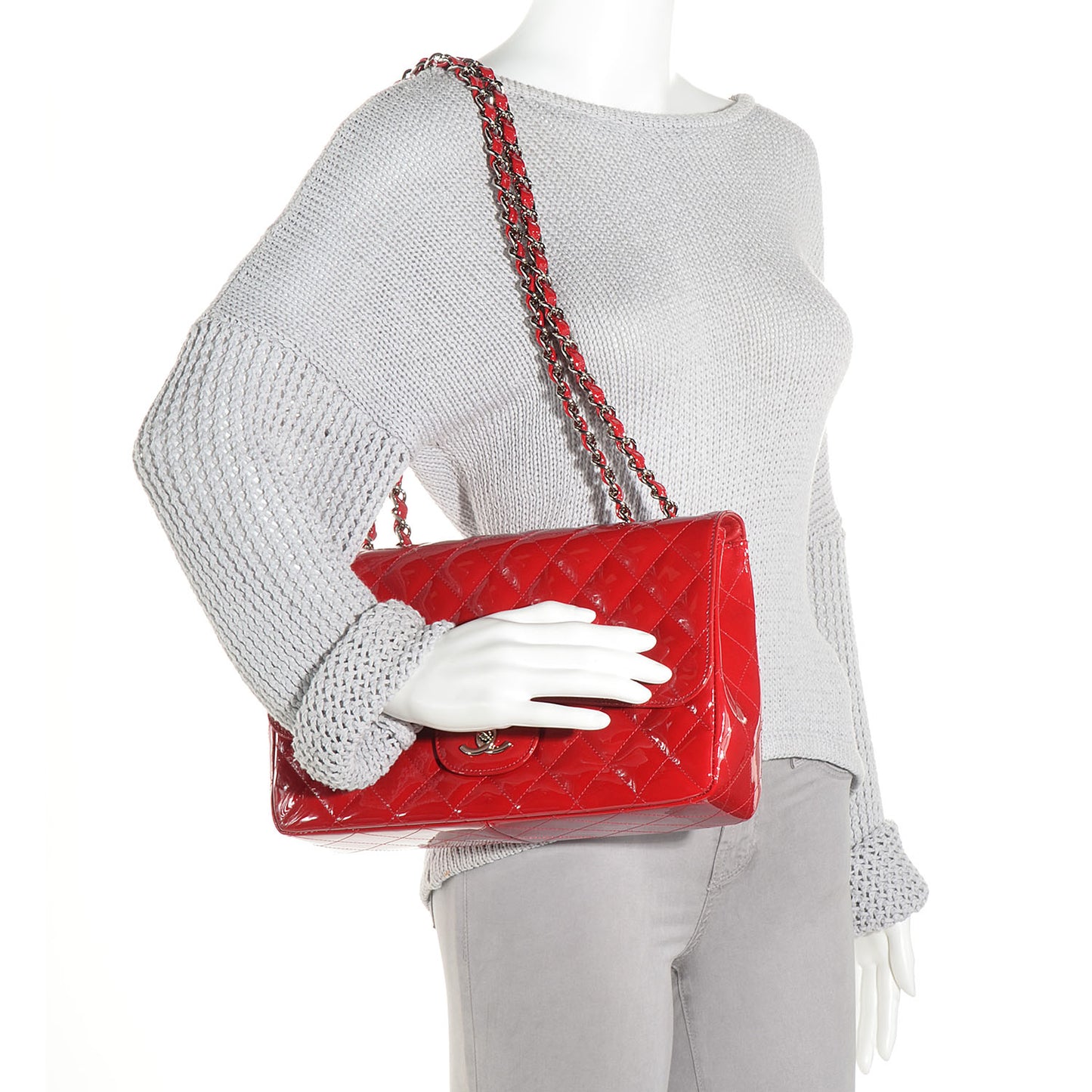 Patent Jumbo Single Flap Red