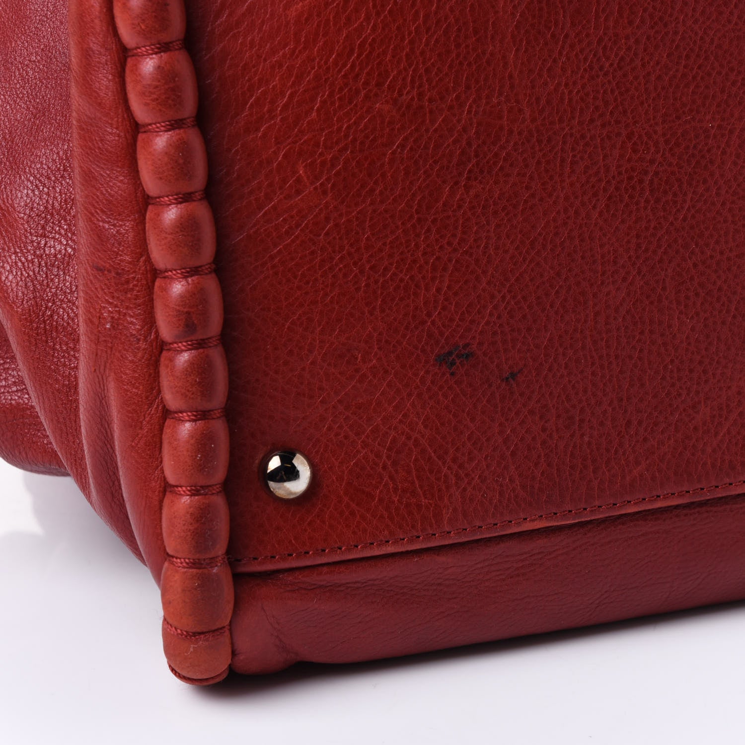 Chanel Calfskin On The Bund Open Accordion Tote Dark Red 5 of 5