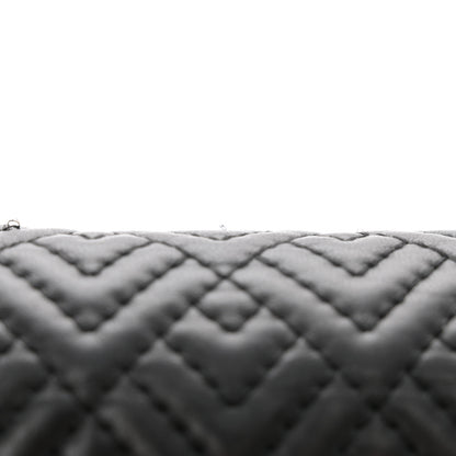 Chanel Lambskin Geometric Chevron Quilted New Medium Boy Flap Black 12 of 12