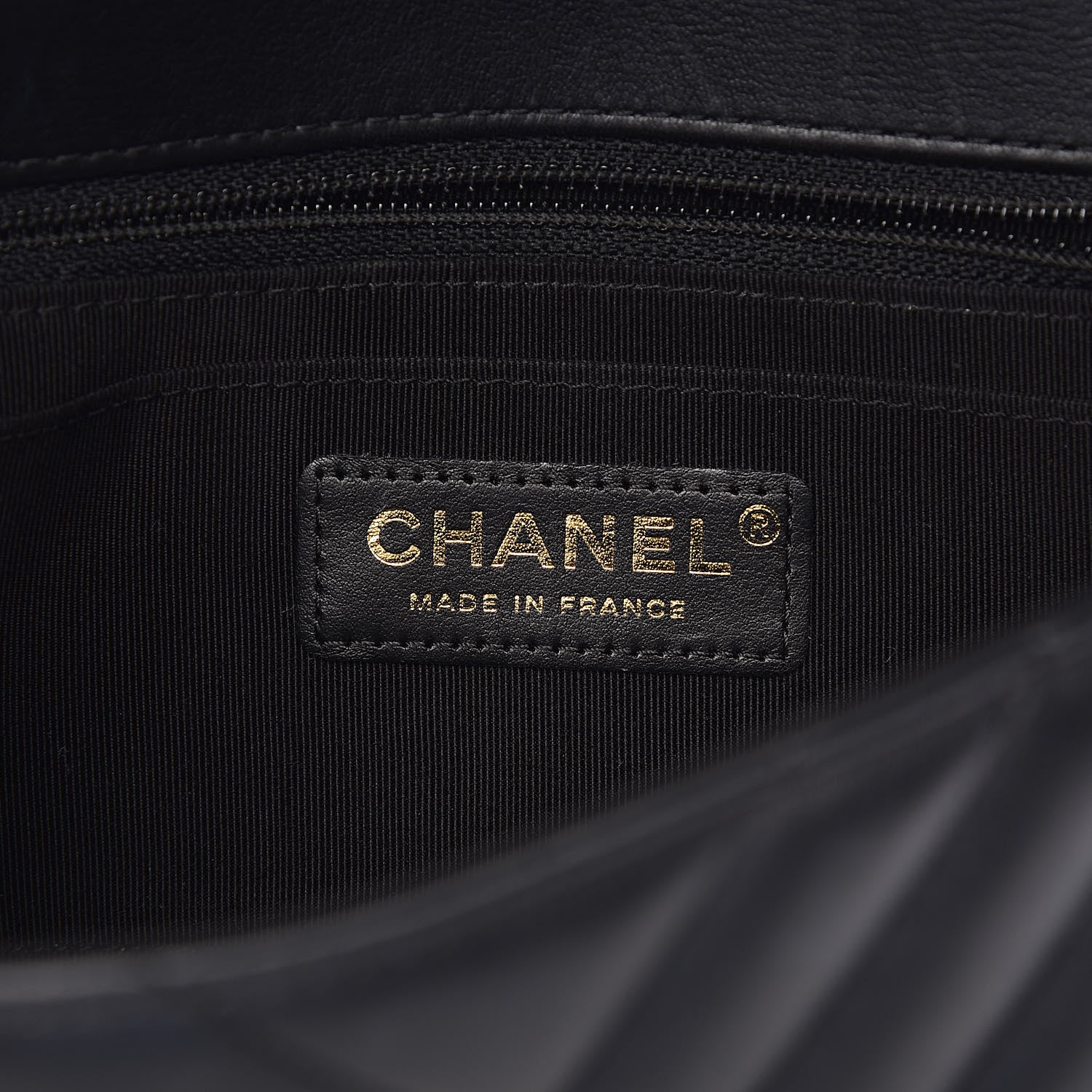 Chanel Calfskin Chevron Quilted Mini Statement Flap Black 6 of 14