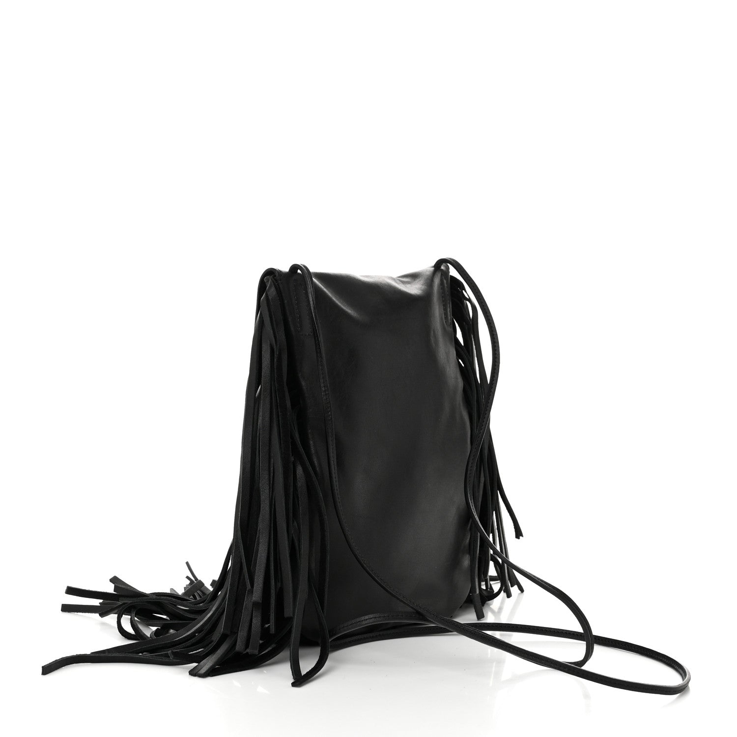 Saint Laurent Lambskin Anita Tassed Crossbody Bag Black 3 of 10