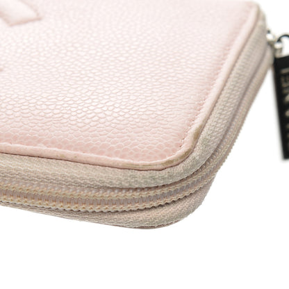 Chanel Caviar Large Timeless CC Zip Around Wallet Light Pink 9 of 13