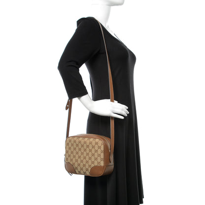 Gucci Monogram Mini Bree Messenger Bag Beige Tabacco 3 of 10